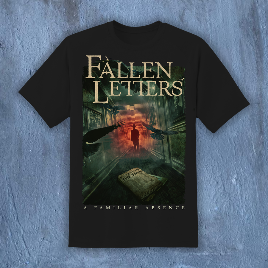 Black A Familiar Absence Fallen Letters T-shirt